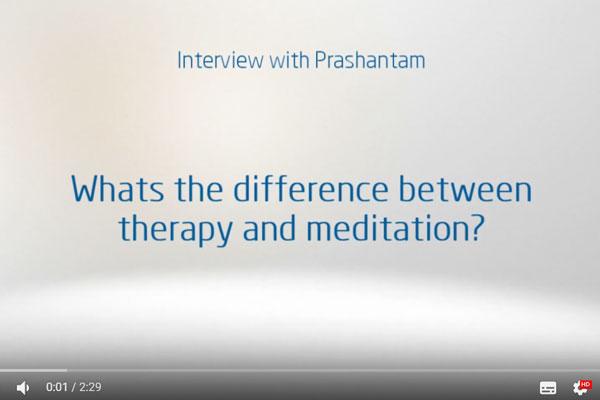 What is the difference between meditation and therapy